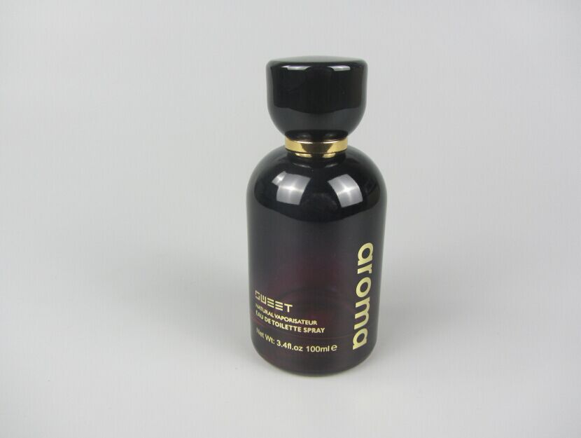 Toptan parfüm şişesi - C001 - Siyah-bordo renk 
